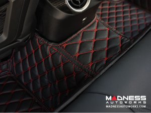 Jeep Compass Floor Liner Set - Black w/ Red Stitching Jeep Compass Floor Liner Set - Black w/ Red Stitching